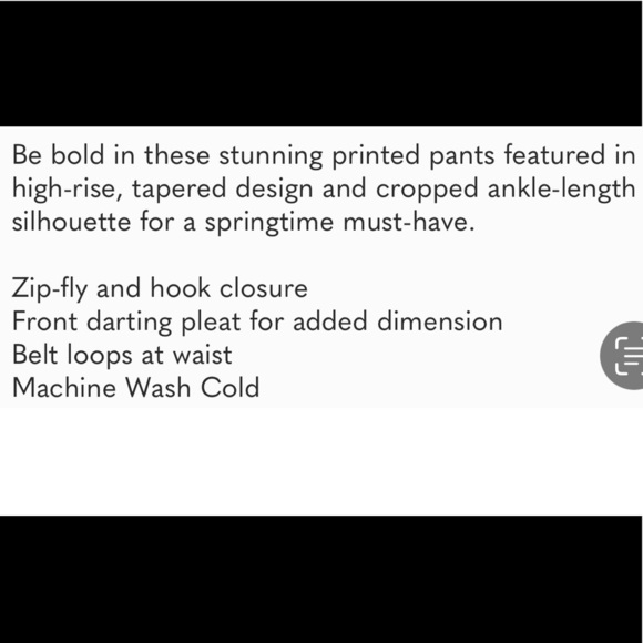 NWT Free People Tessa Tapered Trousers Floral size 2 - Picture 13 of 13